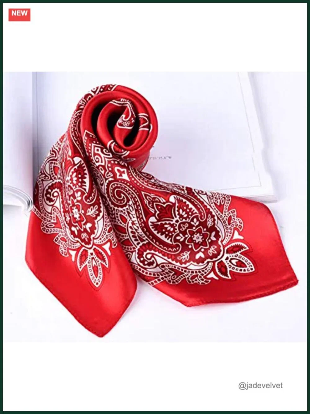 100% Mulberry Silk Square Neckerchief 21